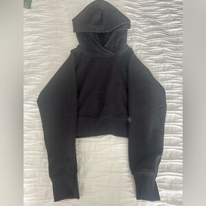lululemon athletica Black Cropped Hoodie